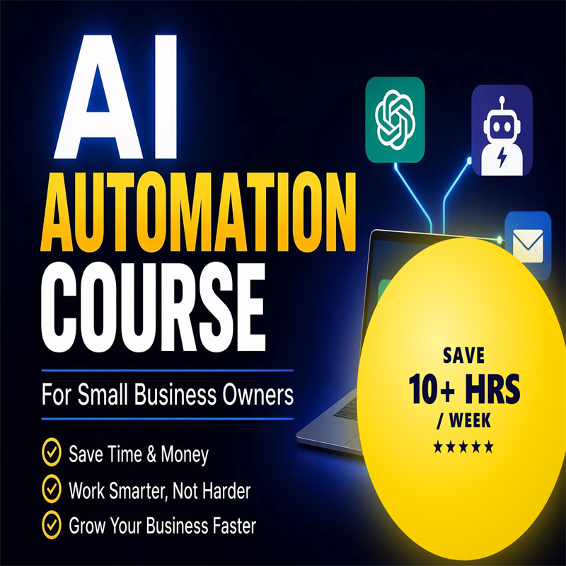 AI Automation for Small Businesses course cover